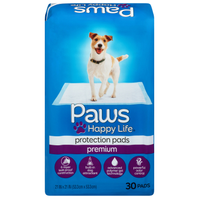 Almohadillas De Protección Para Mascotas Paws Premium 30 Und/Paq 