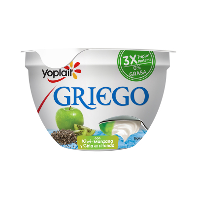 Yogurt Griego Sabor Kiwi Chia Y Manzana Yoplait 150 Gr