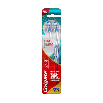 Cepillo Dental Slim Soft Advanced Colgate 2 Und/Paq