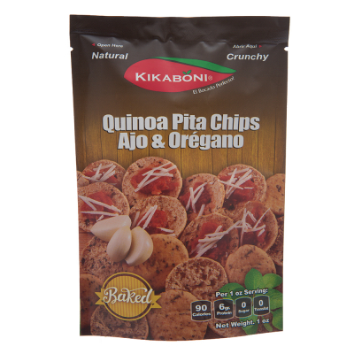 Pita Chips De Oregano Y Ajo Kikaboni 1 Onz