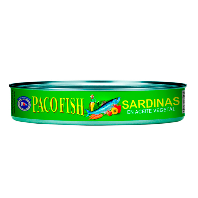 Sardinas En Aceite Vegetal Paco Fish 15 Onz
