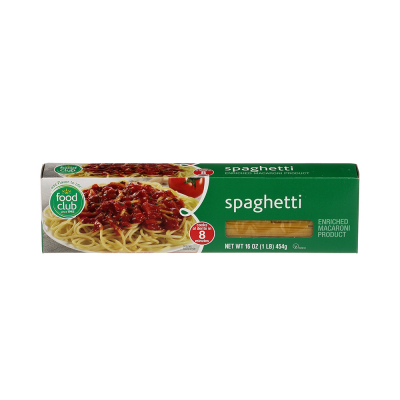 Pasta Spaguetti Food Club 16 Onz