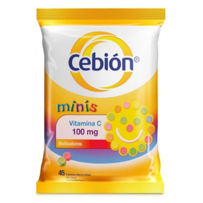 Vitamina C Minis Cebion 100 mg 45 Und/Paq