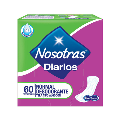 Protectores Diarios Con Desodorante Nosotras 60 Und/Paq