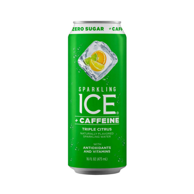 Agua Gasificada Con Cafeína Sabor Triple Citrus ice Sparkling 17 Onz