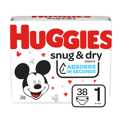 Pañal Etapa 1 Huggies Snug & Dry 38 Und/Paq
