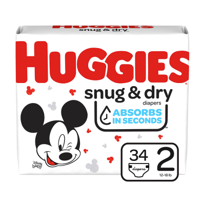 Pañal Etapa 2 Huggies Snug & Dry 34 Und/Paq
