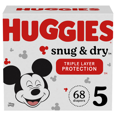 Pañales Snug & Dry #5 Huggies 68 Und/Paq