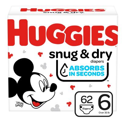 Pañales Snug & Dry #6 Huggies 54 Und/Paq
