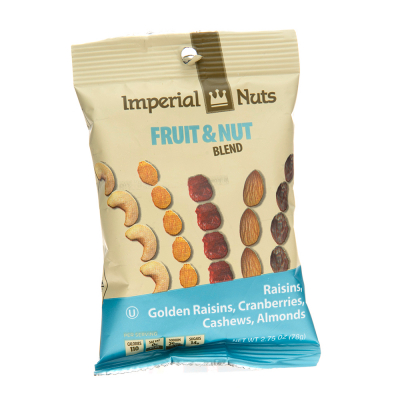 Mezcla De Nueces Y Frutas Imperial Nuts 2.75 Onz