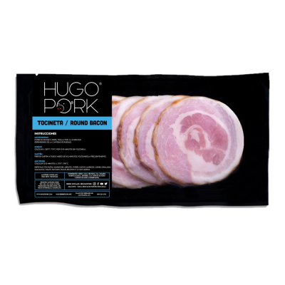 Tocineta Redonda Hugo Pork 8 Onz