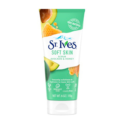 Exfoliante Facial De Aguacate Y Miel Soft Skin St. Ives 6 Oz