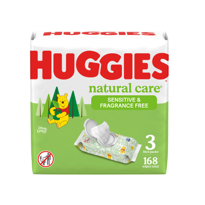 Toallas Húmedas Natural Care Refill Huggies 3 Pk, 56 Und/Paq