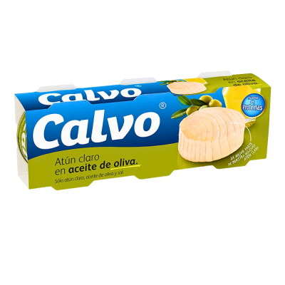 Atún Claro Aceite De Oliva Calvo 80Gr 3Pk