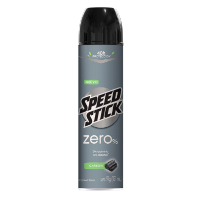 Desodorante Para Hombre En Spray Con Carbon Speed Stick Zero 76 Gr