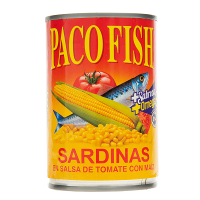Sarinas En Salsa De Tomate Con Maíz Paco Fish 15 Onz