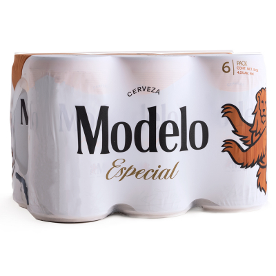Cerveza Modelo Especial Lata 8 Onz, 6 Und/Paq