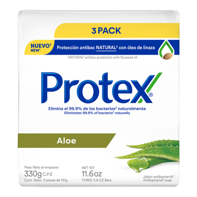 Jabón Aloe Protex 3 Und/Paq 110 Gr