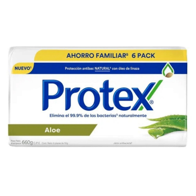 Jabon Aloe Protex 6 Und/Paq 110 Gr	