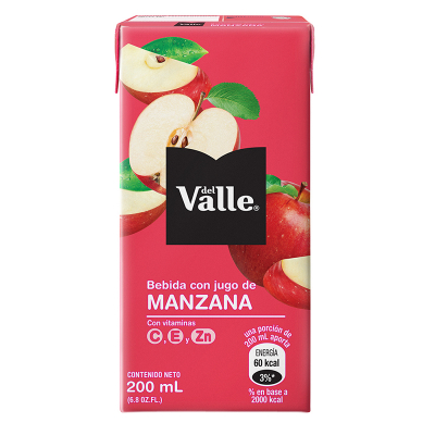Bebida Con Jugo De Manzana Del Valle UHT 200 Ml