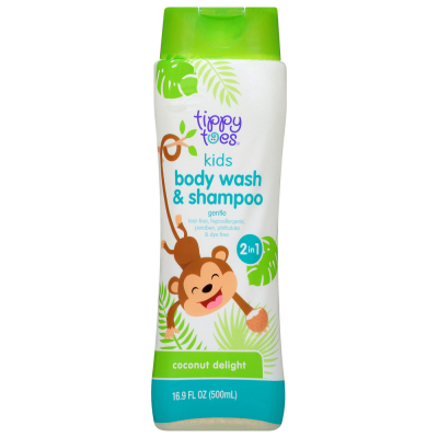 Gel De Baño Y Shampoo Coconut Delight Tippy Toes 2 En 1 16.9 Onz