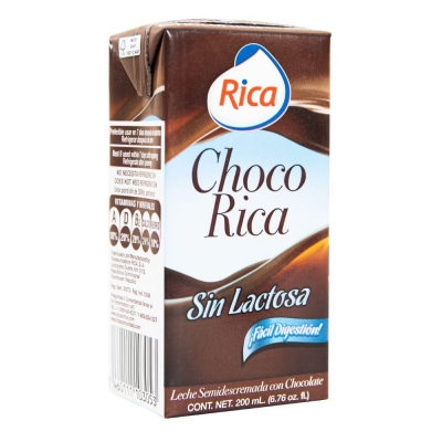 Chocorica Sin Lactosa Rica  200 Ml 