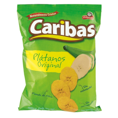 Platanitos Con Sal Caribas 55 Gr 