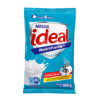 Alimento Lácteo en Polvo Nestlé Ideal Bolsa 800 Gr