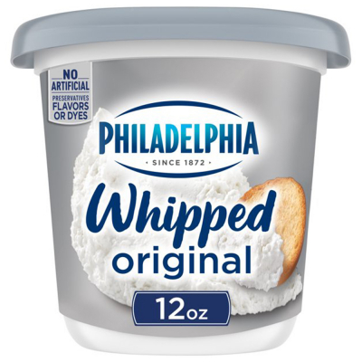 Queso Crema Whipped Original Philadelphia 12 Onz 