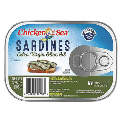 Sardinas En Aceite De Oliva Extra Virgen Chicken Of The Sea 106 Gr 