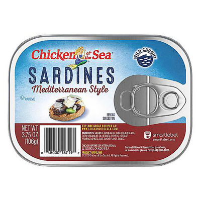 Sardinas A La Mediterránea Chicken Of The Sea 106 Gr 