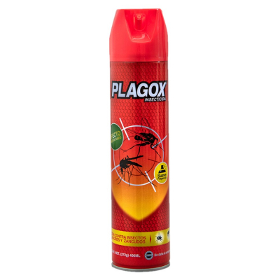 Insecticida En Aerosol Rojo Plagox 400 Ml