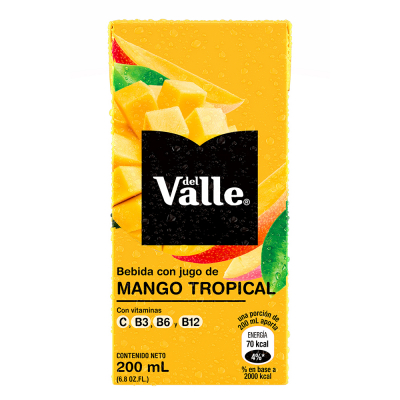 Bebida De Jugo De Mango Del Valle 200 Ml