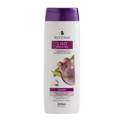 Shampoo Mantequilla de Karité Liso Irresistible Becense 300 Ml