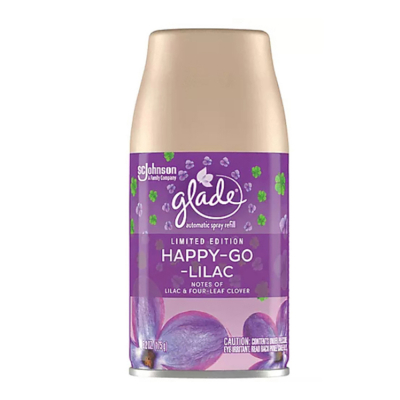 Ambientador Spray Automático Glade Happy Go Lilac 6.2 Onz