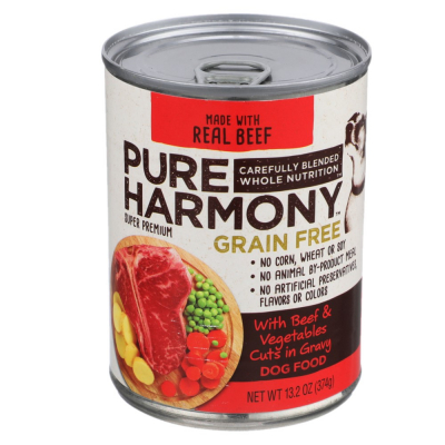 Comida Para Perros de Res y Verduras Pure Harmony 13.2 Onz