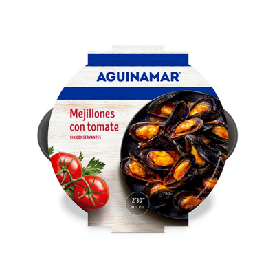 Mejillones en Salsa de Tomate Aguinamar 500 Gr