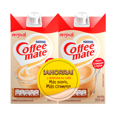 Crema Para Café Líquida Original Coffee Mate 300 Ml 2 Und/Paq