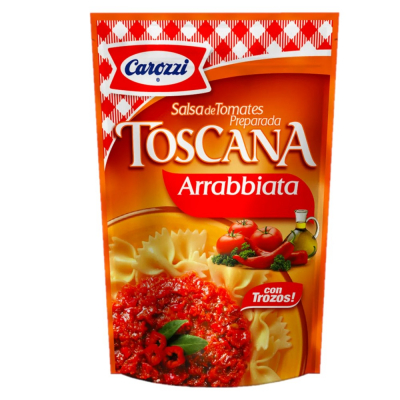 Salsa de Tomates para Pasta Toscana Arrabiata Carozzi 200 Gr