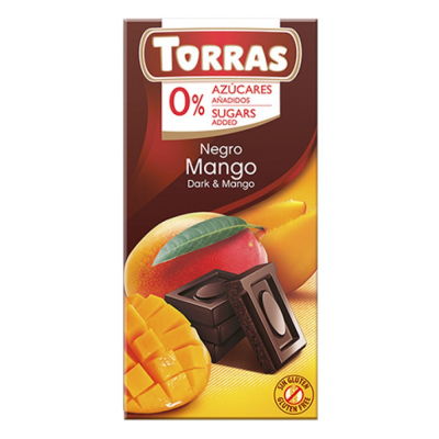 Barra de Chocolate con Mango Torras 75 Gr