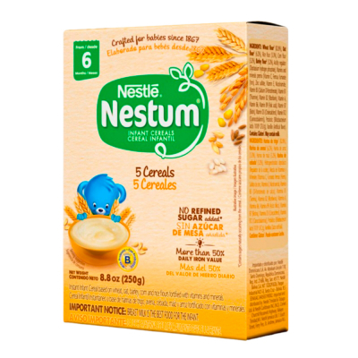Cereal Infantil 5 Cereales 6 Meses Nestum 250 Gr