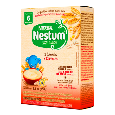 Cereal Infantil 8 Cereales 6 Meses Nestum 250 Gr