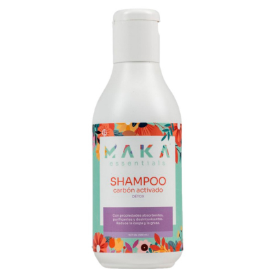 Shampoo De Carbón Activado Maka Essentials 16 Onz