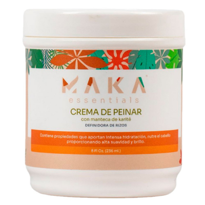 Crema De Peinar Con Manteca De Karité Maka Essentials 8 Onz