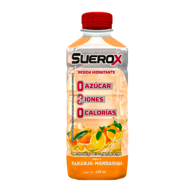 Bebida Hidratante Sabor Naranja y Mandarina Suerox 630 Ml