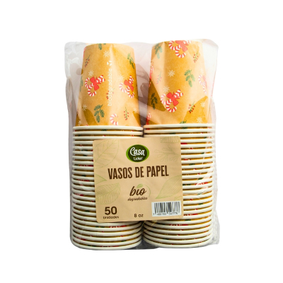 Vasos De Papel Navidad Lider