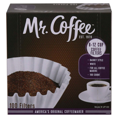 Filtro Para Cafetera De 8 A 12 Tazas Mr Coffee 100 Und/Paq 