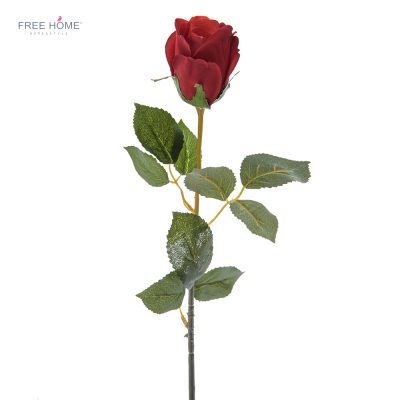 Flor Rosa Color Rojo Mini 31 X 7 Cm