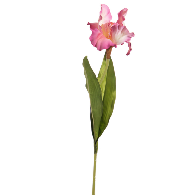 Flor Orquídea Rosada Grande 79x16 Cm 