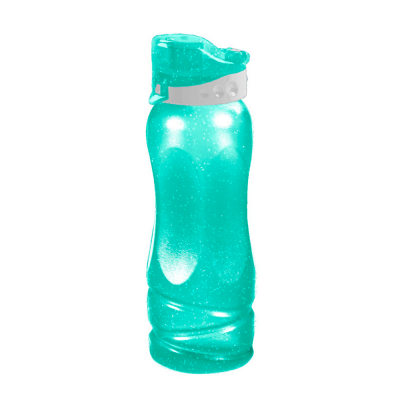 Botella Glitter Facetado Aqua 26 Onz	
